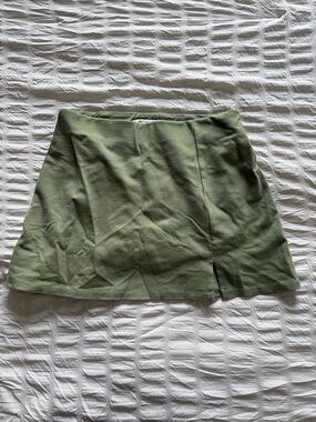 American Eagle Outfitters Olive Green Mini Skirt